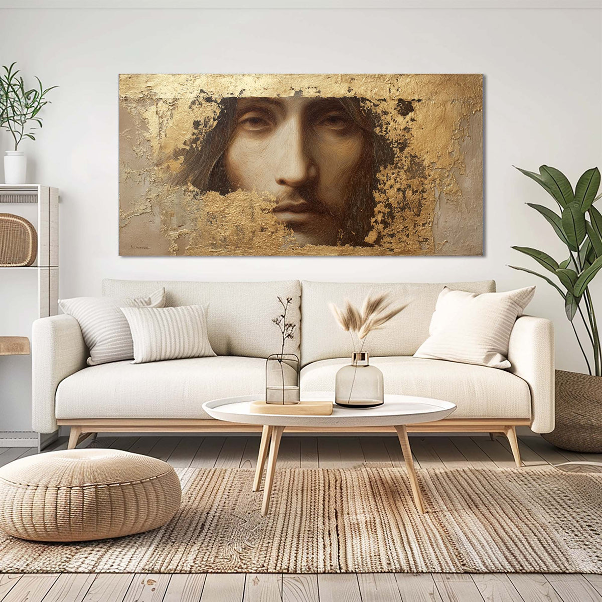 Brown Mysterious Horror Wall Art for Living Room Canvas Painting Prints Artwork Family Bedroom Office Decor