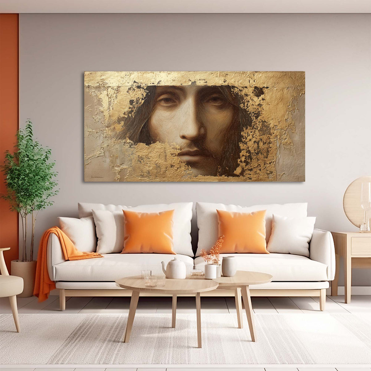 Brown Mysterious Horror Wall Art for Living Room Canvas Painting Prints Artwork Family Bedroom Office Decor
