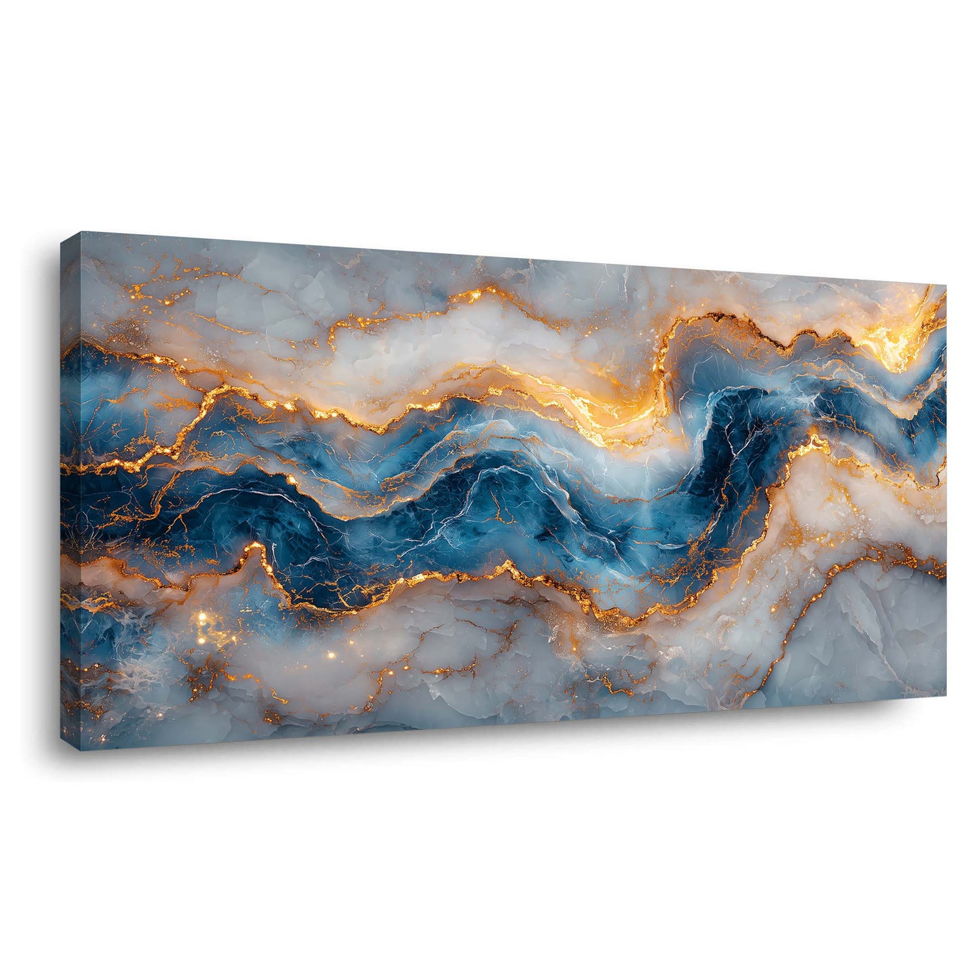 Blue Mysterious Horror Canvas Wall Art for Living Room Prints Artwork Bedroom Office Decor