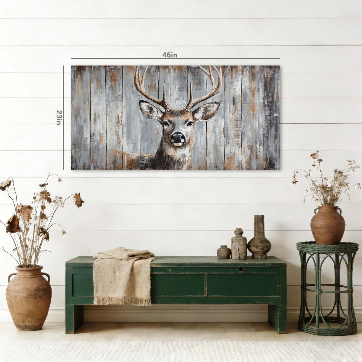 White Wildlife Nature Wall Art for Living Room Canvas Painting Prints Artwork Family Bedroom Office Decor