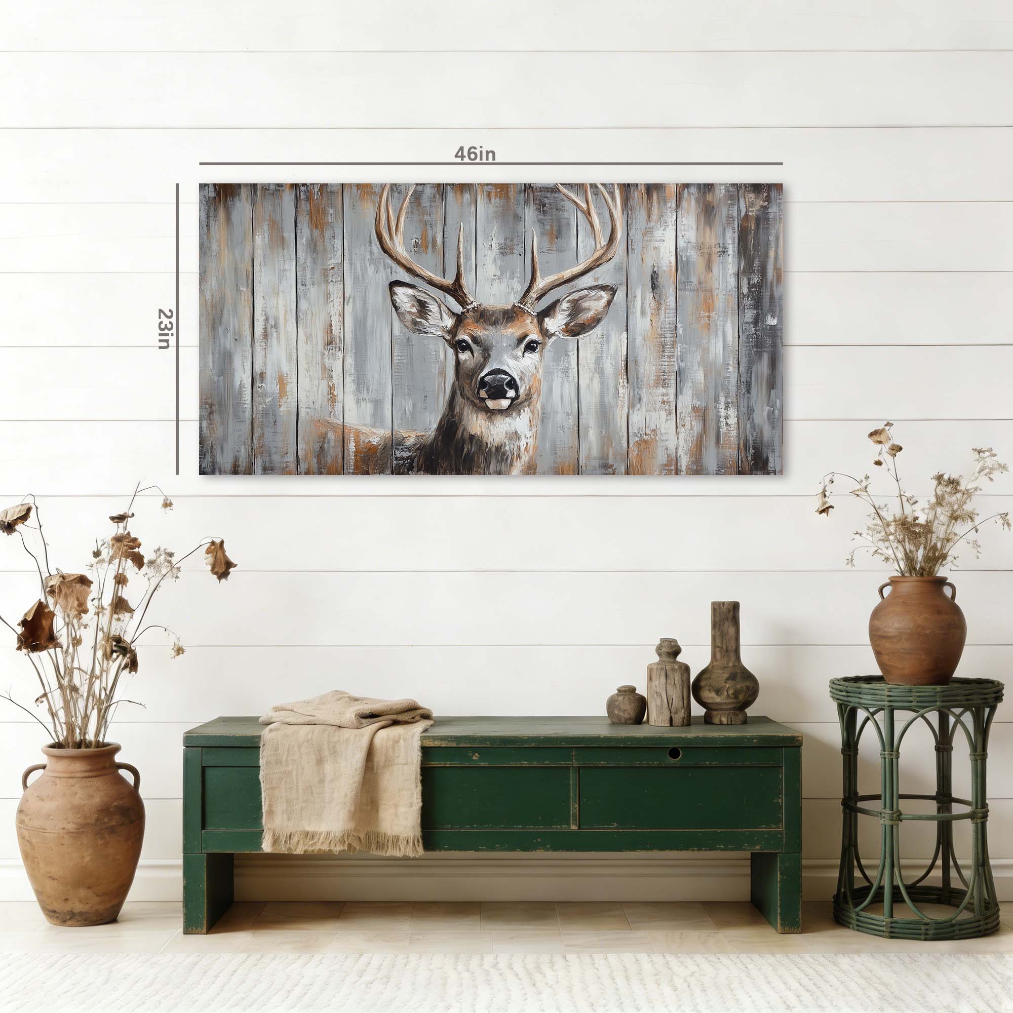 White Wildlife Nature Wall Art for Living Room Canvas Painting Prints Artwork Family Bedroom Office Decor