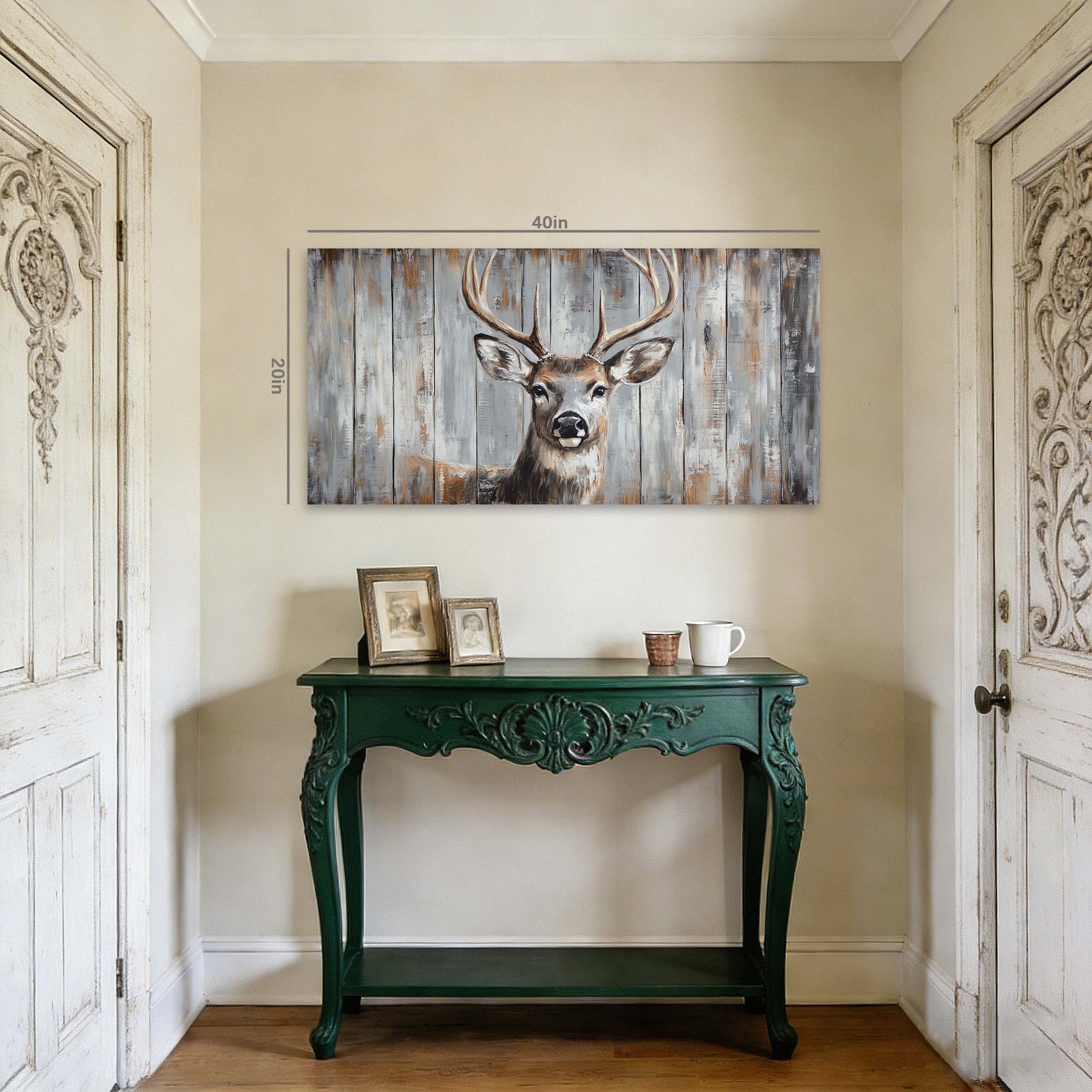 White Wildlife Nature Wall Art for Living Room Canvas Painting Prints Artwork Family Bedroom Office Decor