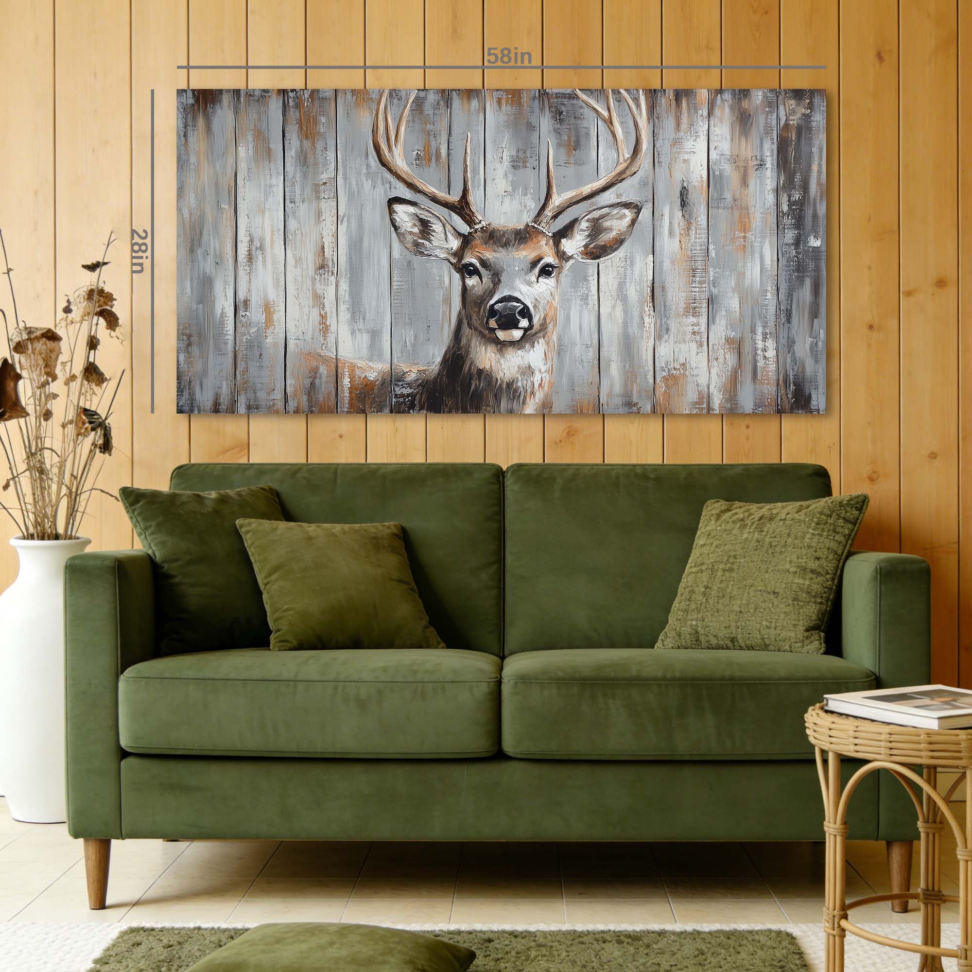 White Wildlife Nature Wall Art for Living Room Canvas Painting Prints Artwork Family Bedroom Office Decor