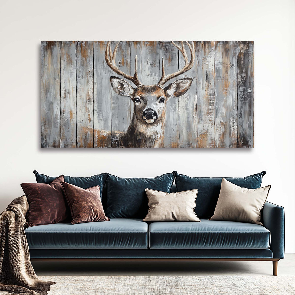 White Wildlife Nature Wall Art for Living Room Canvas Painting Prints Artwork Family Bedroom Office Decor