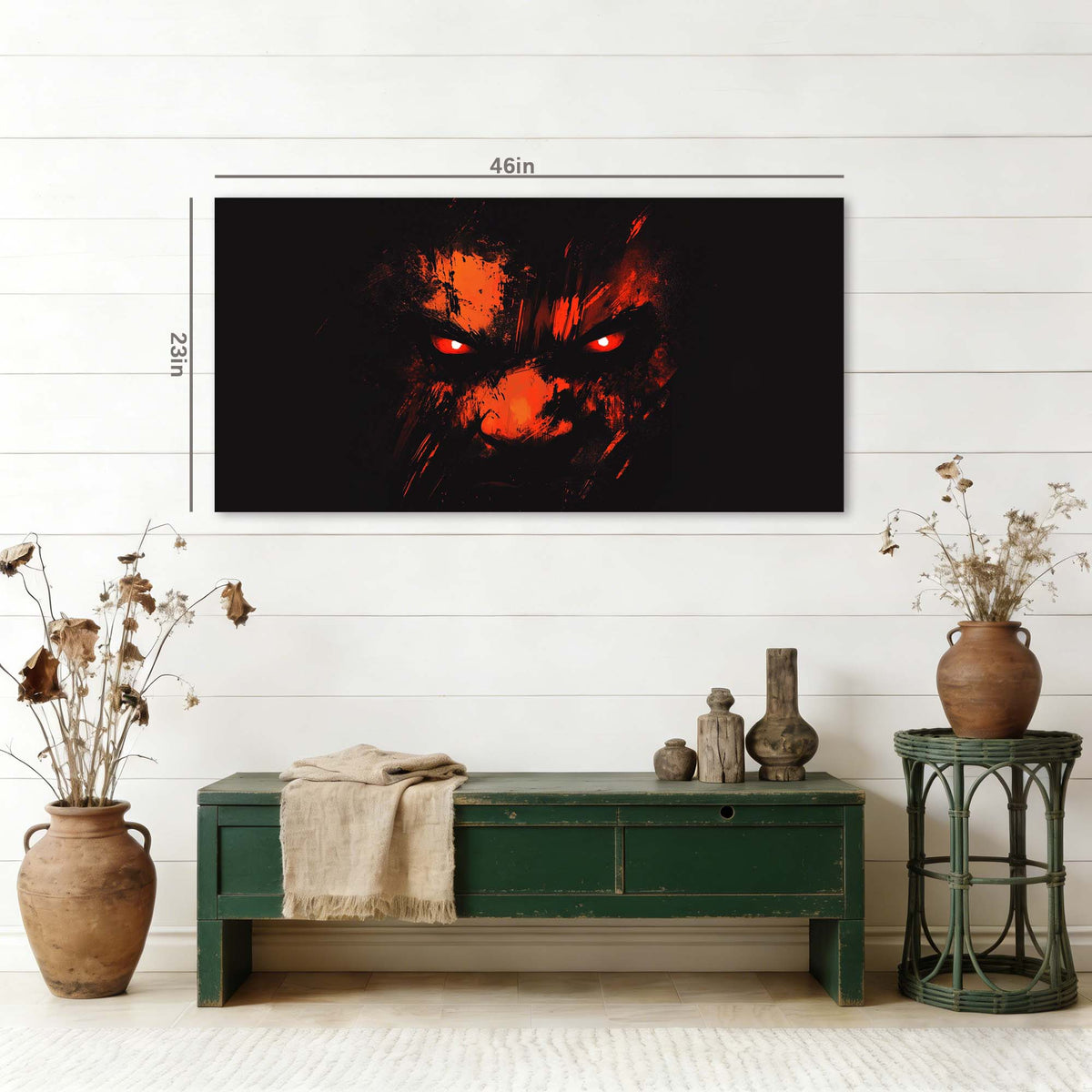 Black Rustic Abstract Wall Art Modern Canvas Painting Prints Artwork Office Hallway Bedroom Living Room Decor