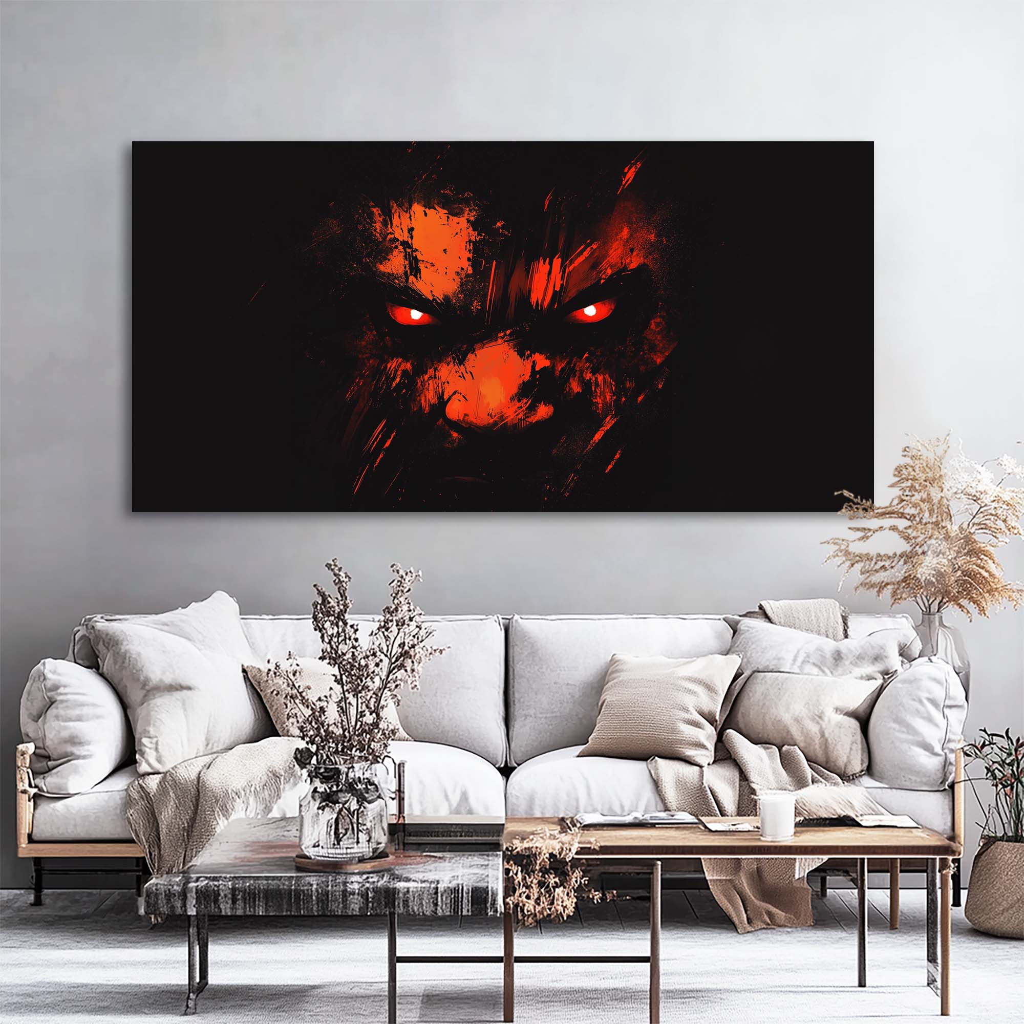Black Rustic Abstract Wall Art Modern Canvas Painting Prints Artwork Office Hallway Bedroom Living Room Decor