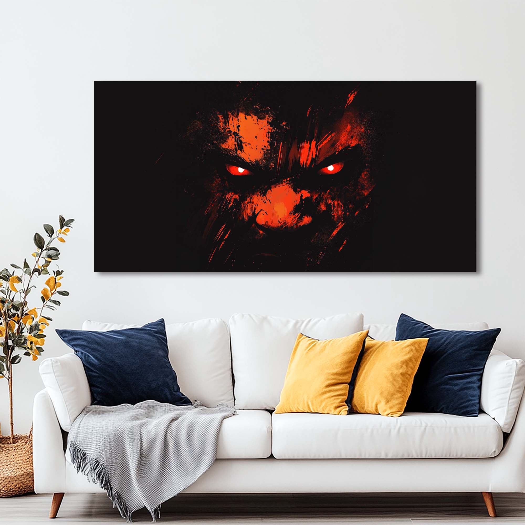 Black Rustic Abstract Wall Art Modern Canvas Painting Prints Artwork Office Hallway Bedroom Living Room Decor