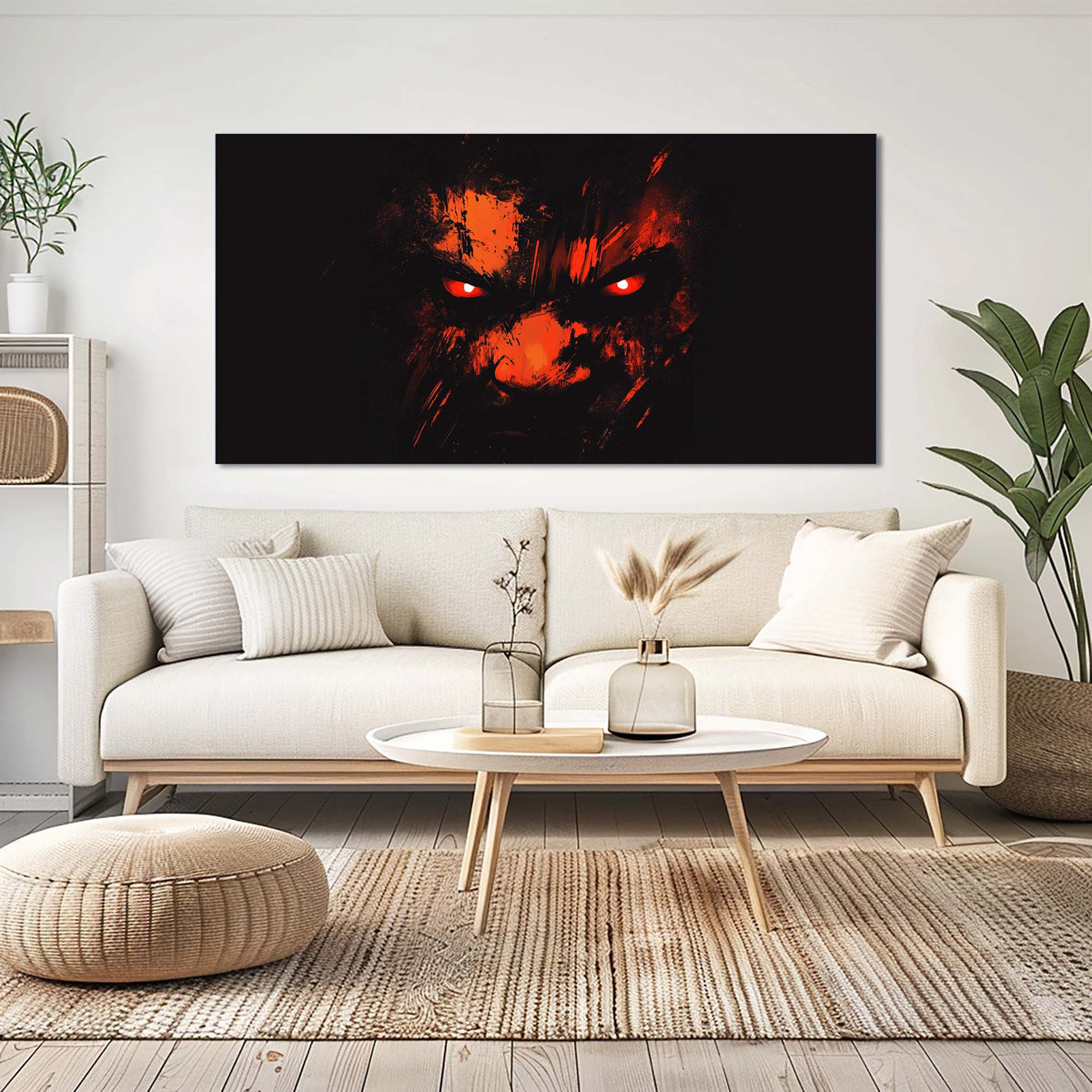 Black Rustic Abstract Wall Art Modern Canvas Painting Prints Artwork Office Hallway Bedroom Living Room Decor