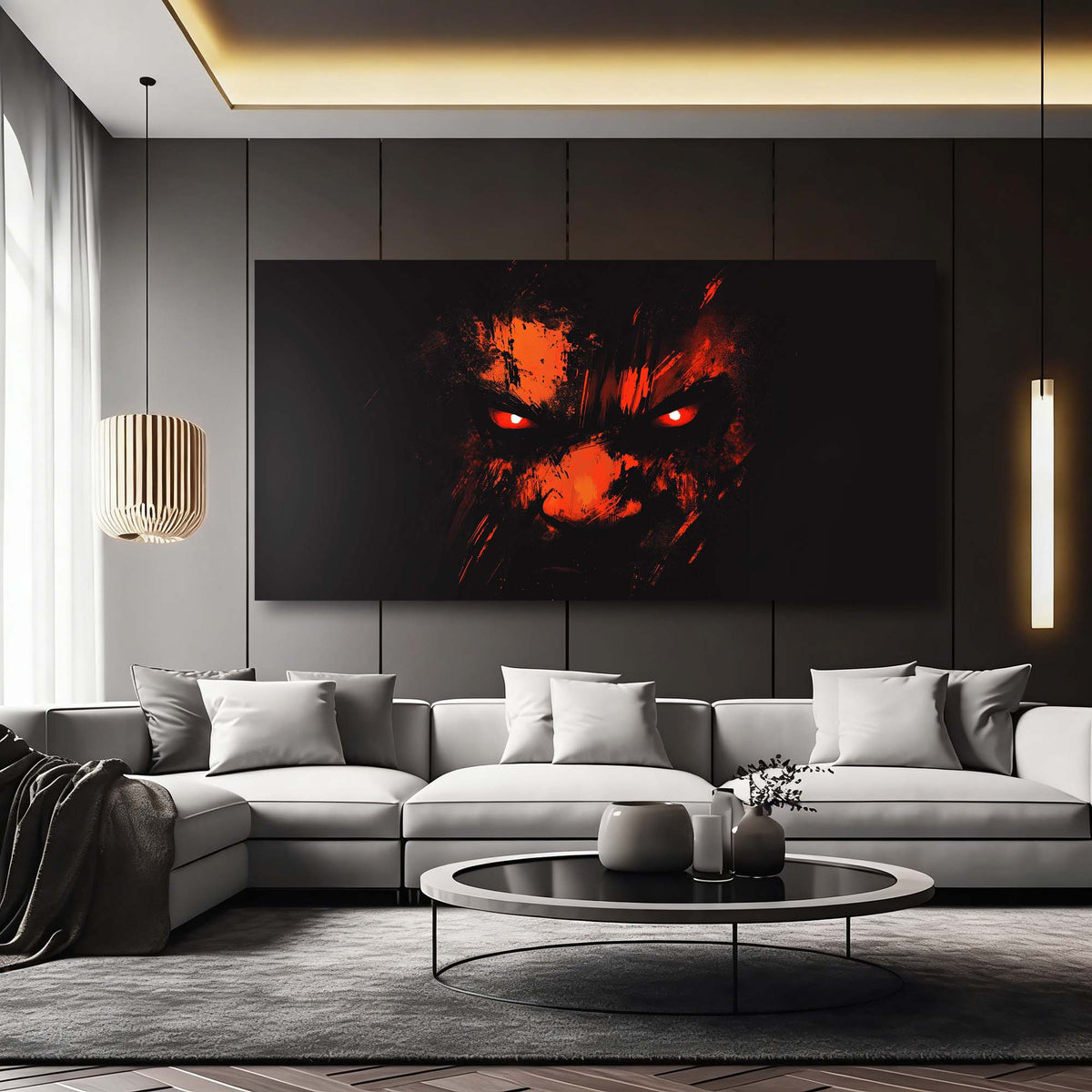 Black Rustic Abstract Wall Art Modern Canvas Painting Prints Artwork Office Hallway Bedroom Living Room Decor