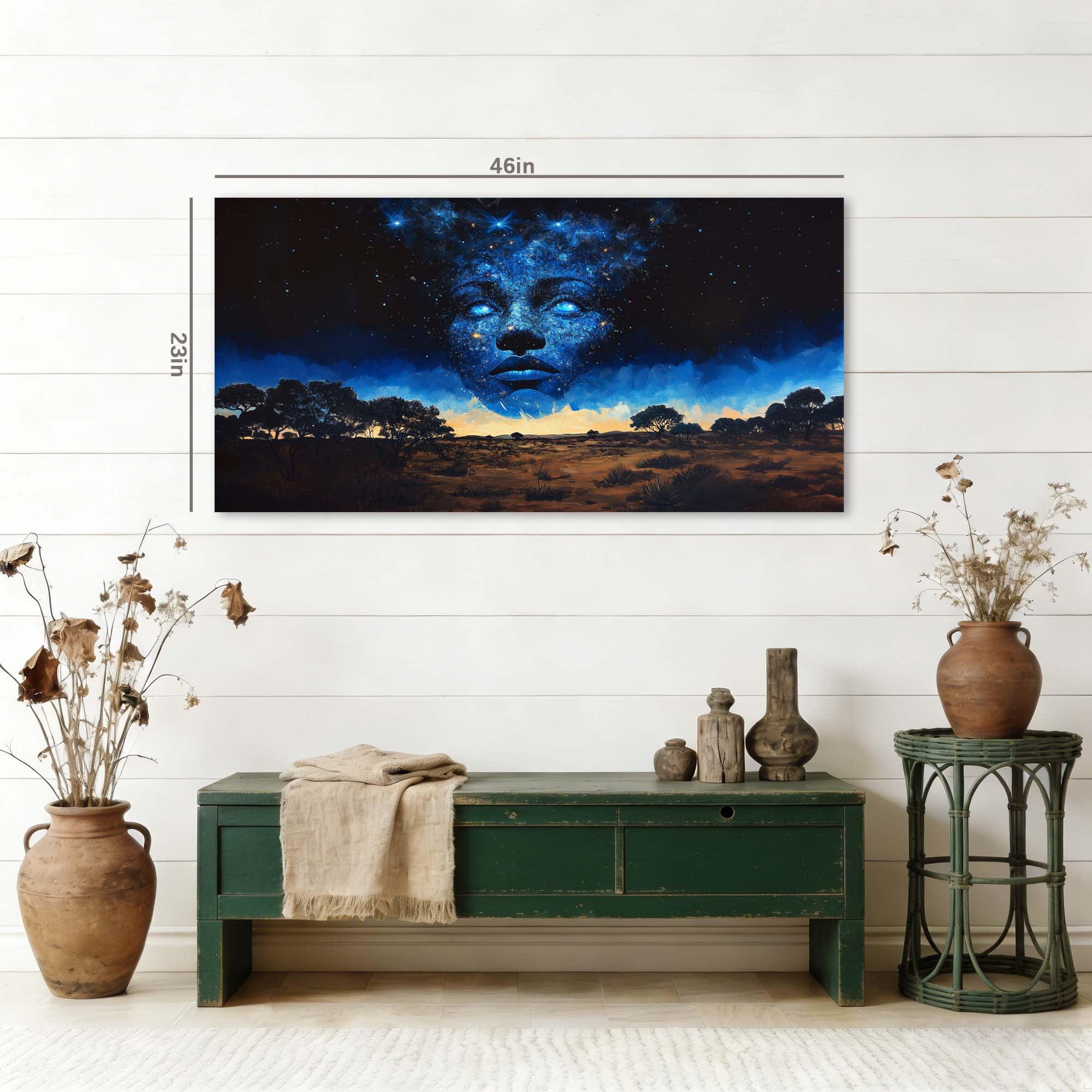 Orange Mysterious Nature Wall Art for Living Room Canvas Painting Prints Artwork Family Bedroom Office Decor