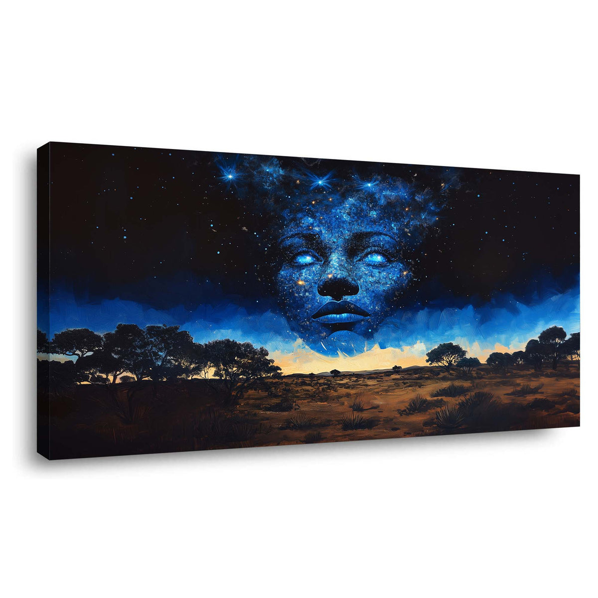 Orange Mysterious Nature Wall Art for Living Room Canvas Painting Prints Artwork Family Bedroom Office Decor