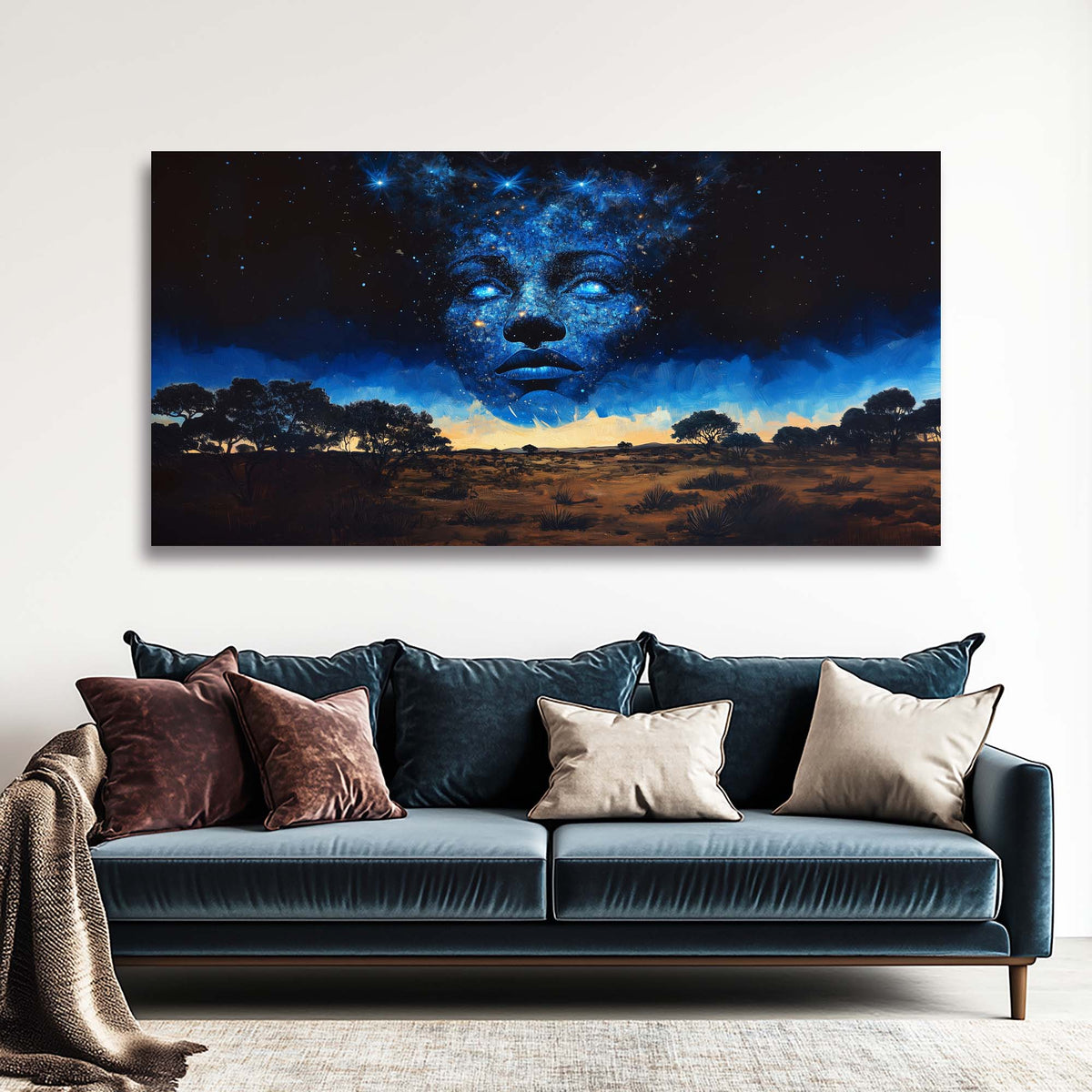 Orange Mysterious Nature Wall Art for Living Room Canvas Painting Prints Artwork Family Bedroom Office Decor