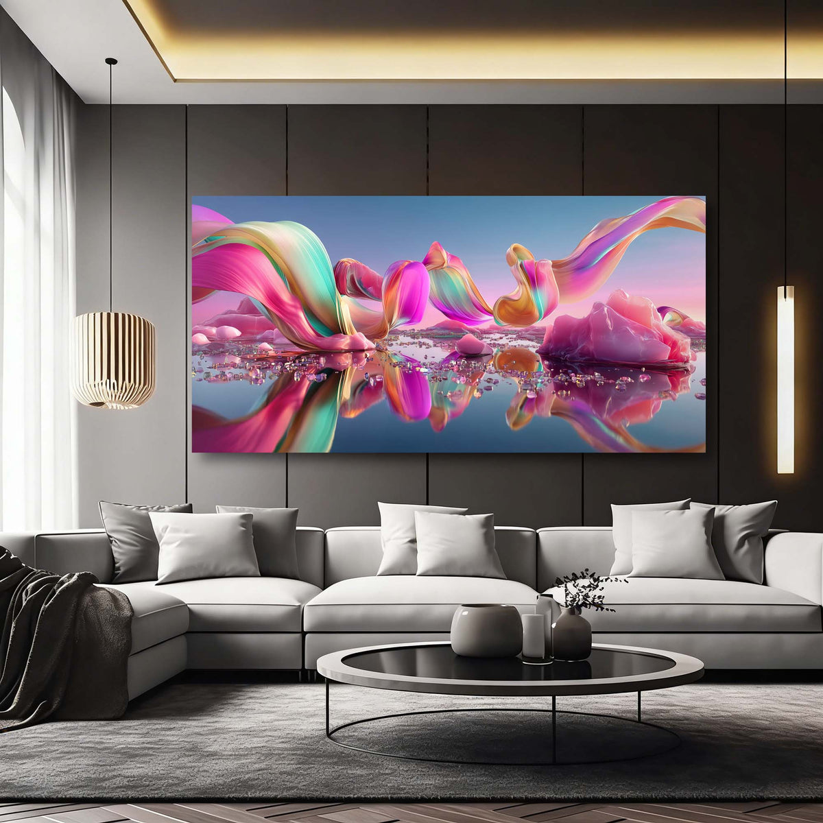 Yellow Abstract Wall Art Paintings Print Canvas Painting Prints Modern Artwork Office Living Room Over the Couch Bedroom Decor