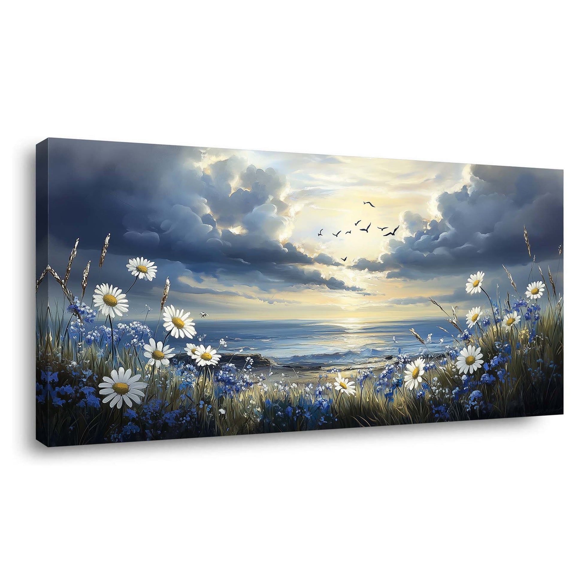 White Nature Wall Art for Living Room Canvas Painting Prints Art Deco Artwork Office Bedroom Decor