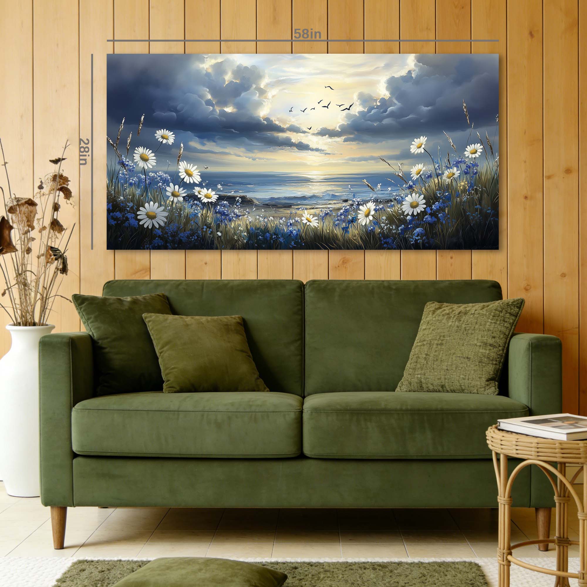 White Nature Wall Art for Living Room Canvas Painting Prints Art Deco Artwork Office Bedroom Decor