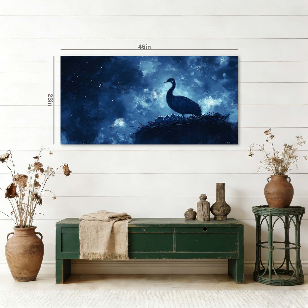 Blue Nature Wall Art Paintings Print Canvas Painting Prints Modern Artwork Office Living Room Over the Couch Bedroom Decor