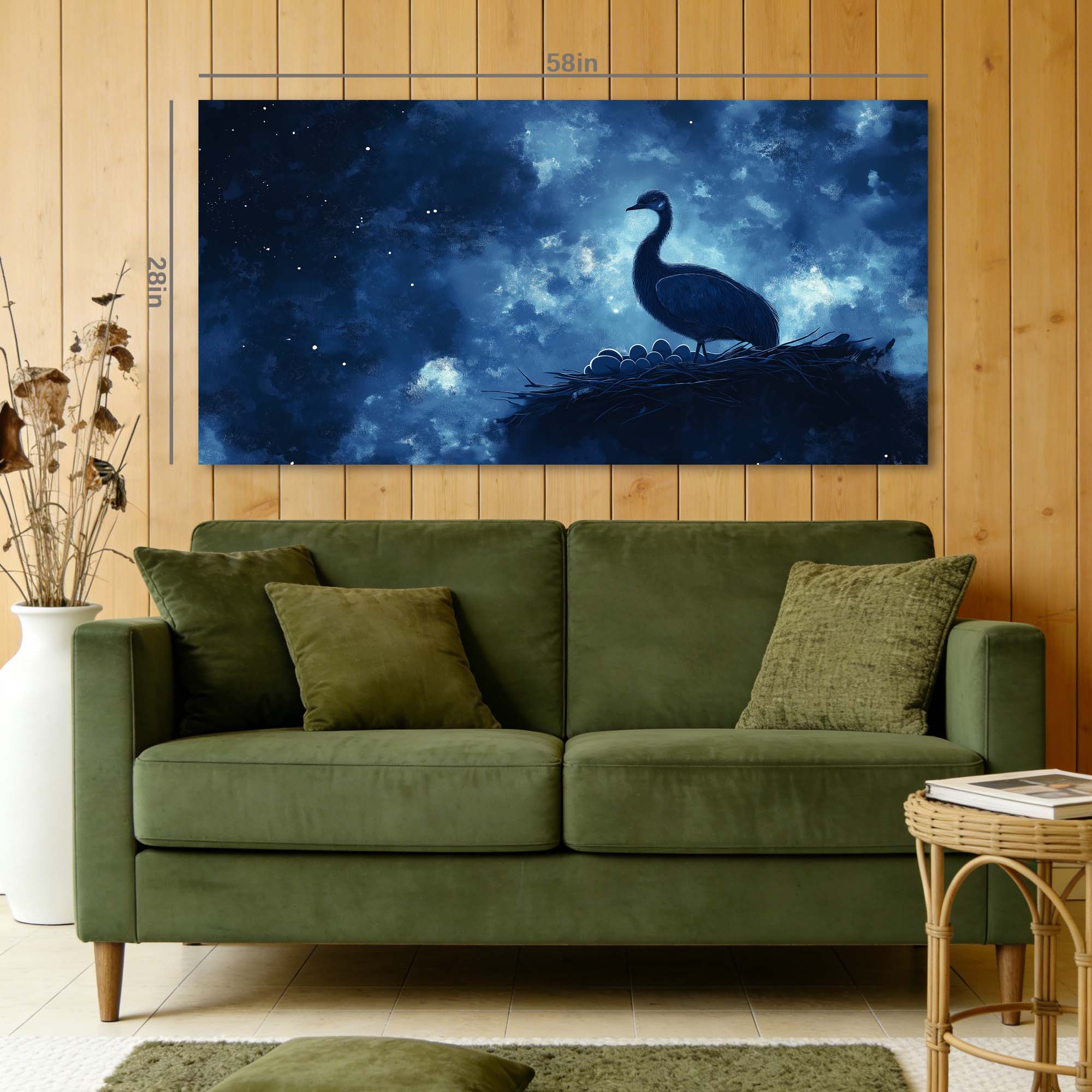 Blue Nature Wall Art Paintings Print Canvas Painting Prints Modern Artwork Office Living Room Over the Couch Bedroom Decor