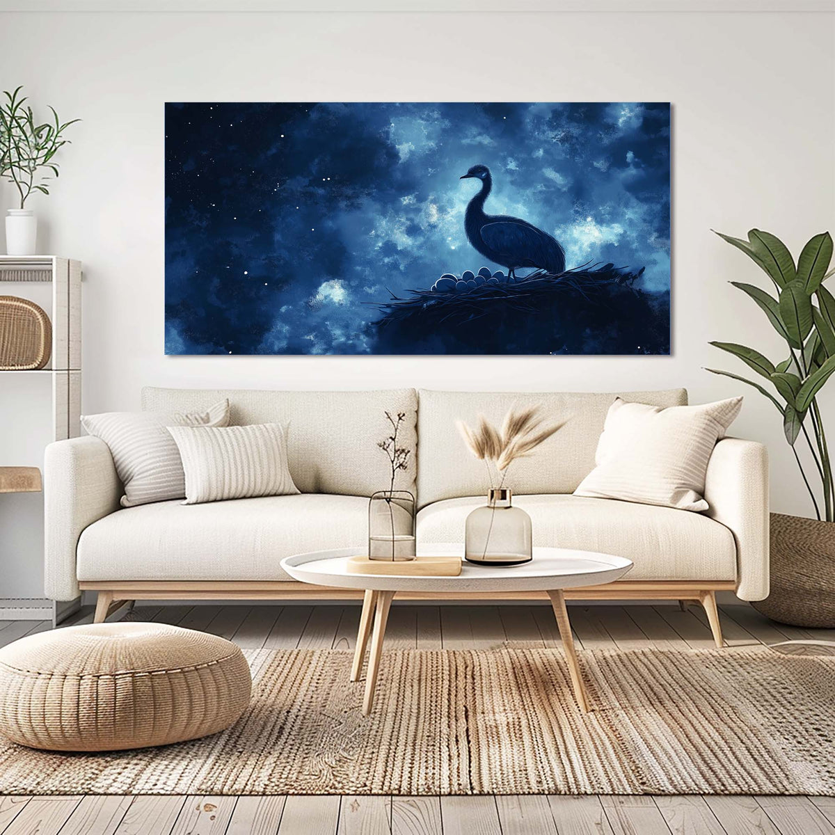 Blue Nature Wall Art Paintings Print Canvas Painting Prints Modern Artwork Office Living Room Over the Couch Bedroom Decor