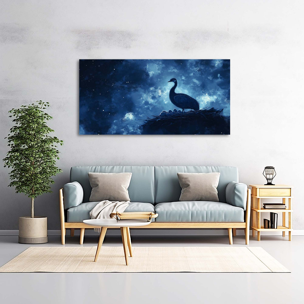 Blue Nature Wall Art Paintings Print Canvas Painting Prints Modern Artwork Office Living Room Over the Couch Bedroom Decor