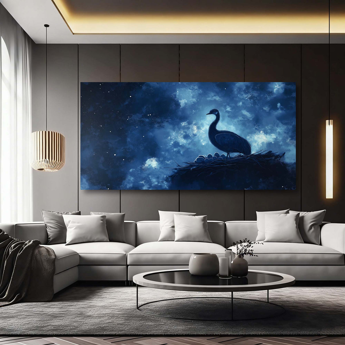 Blue Nature Wall Art Paintings Print Canvas Painting Prints Modern Artwork Office Living Room Over the Couch Bedroom Decor