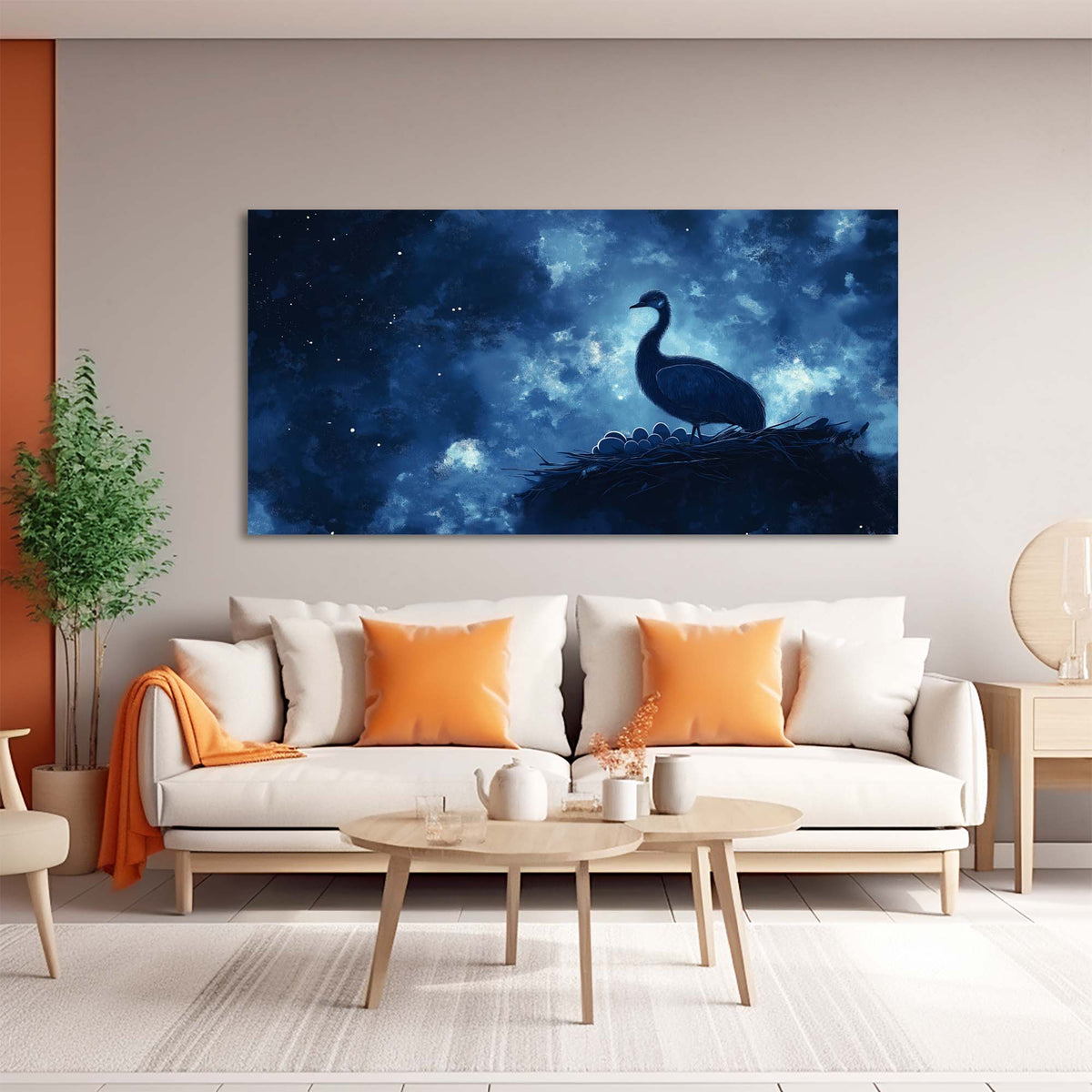 Blue Nature Wall Art Paintings Print Canvas Painting Prints Modern Artwork Office Living Room Over the Couch Bedroom Decor