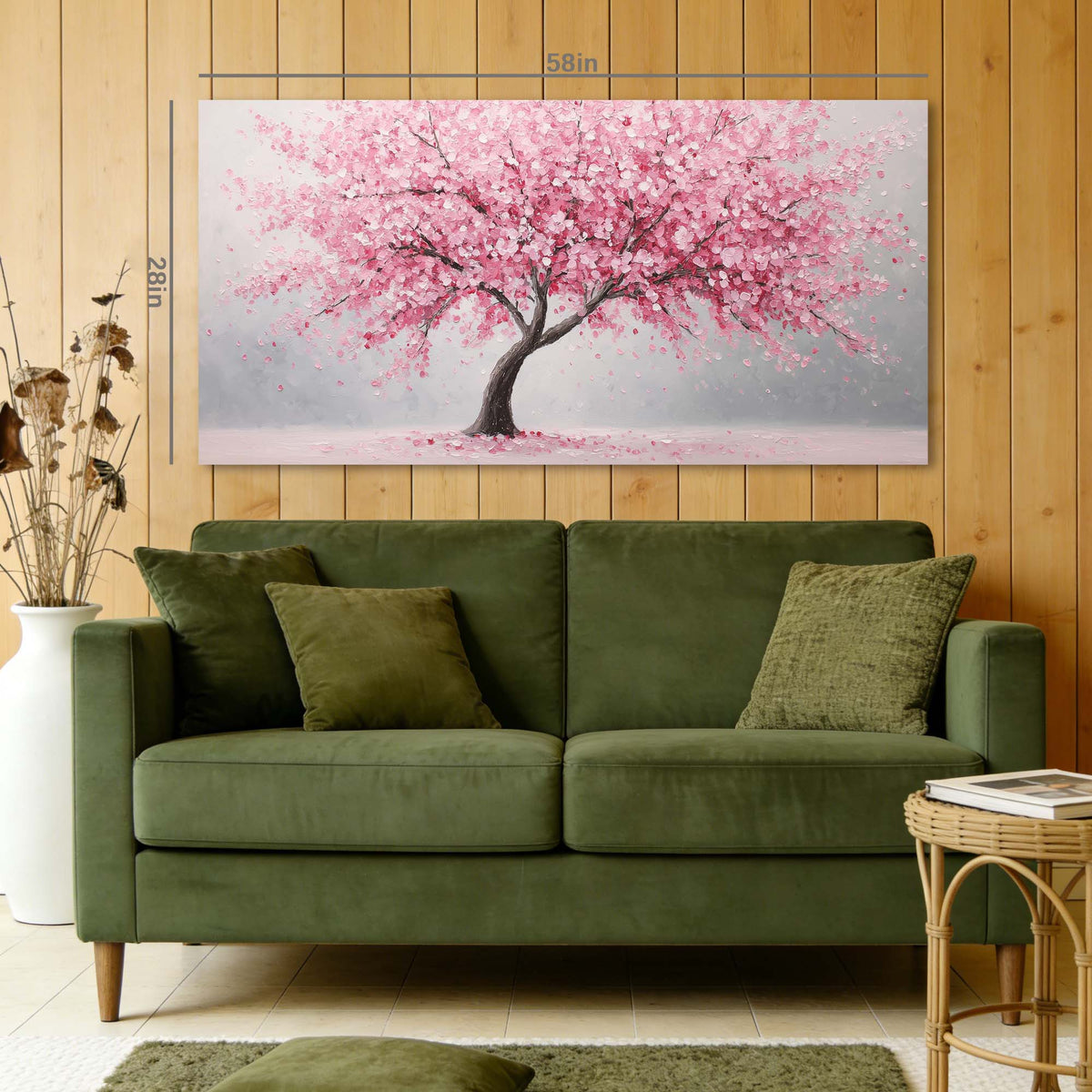 Red Nature Wall Art for Living Room Canvas Painting Prints Art Deco Artwork Office Bedroom Decor