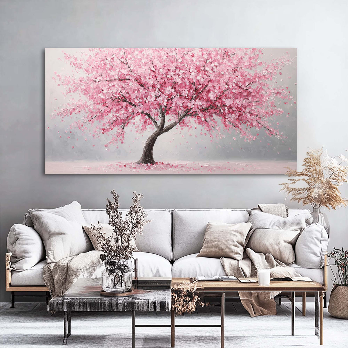 Red Nature Wall Art for Living Room Canvas Painting Prints Art Deco Artwork Office Bedroom Decor