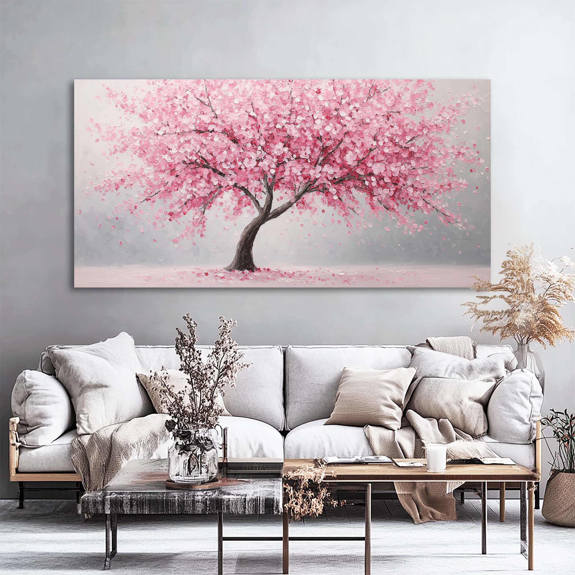 Red Nature Wall Art for Living Room Canvas Painting Prints Art Deco Artwork Office Bedroom Decor