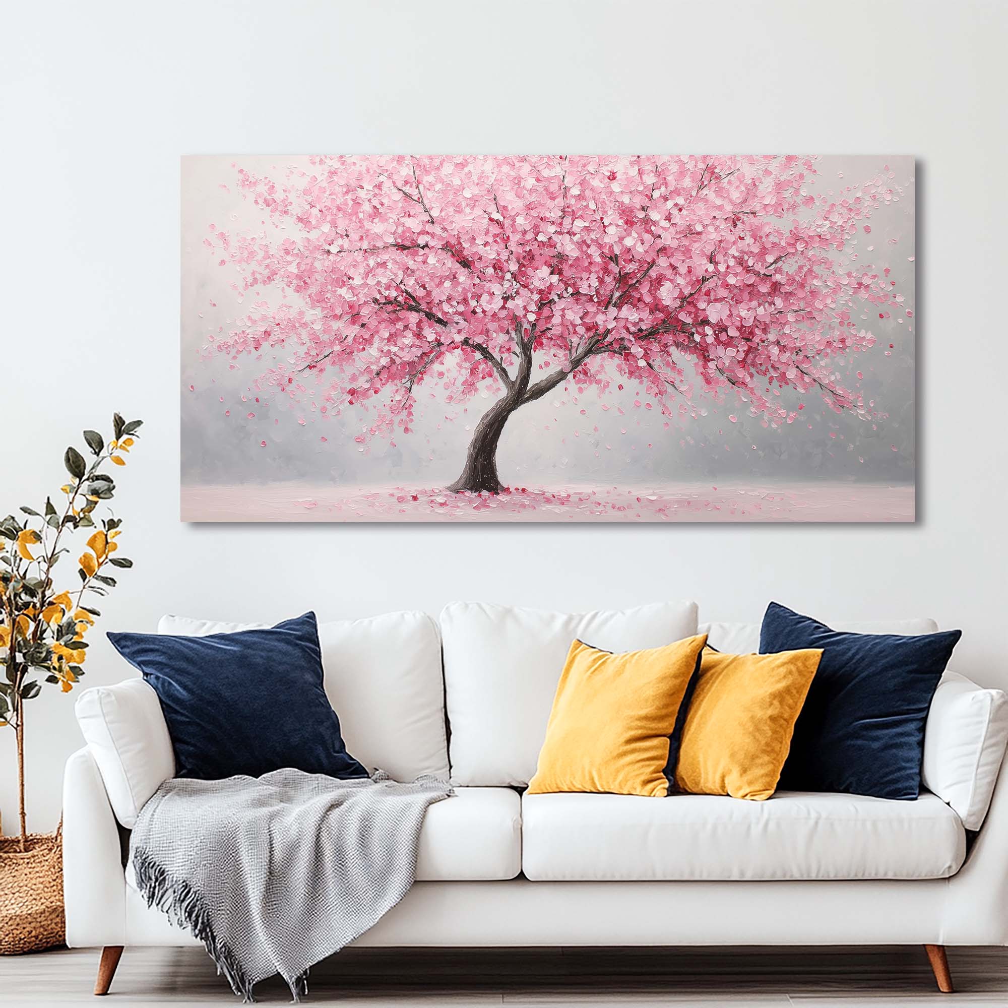 Red Nature Wall Art for Living Room Canvas Painting Prints Art Deco Artwork Office Bedroom Decor