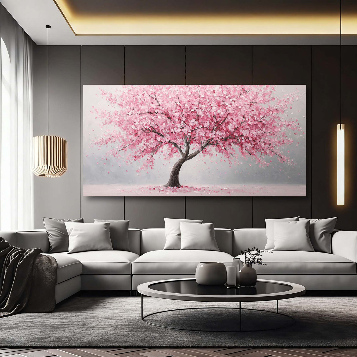 Red Nature Wall Art for Living Room Canvas Painting Prints Art Deco Artwork Office Bedroom Decor