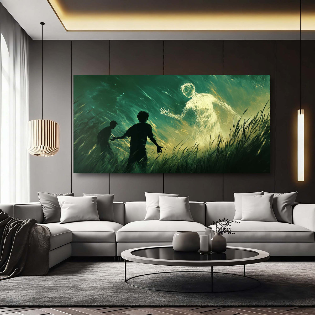 Black Mysterious Nature Wall Art Modern Canvas Painting Prints Artwork Office Hallway Bedroom Living Room Decor