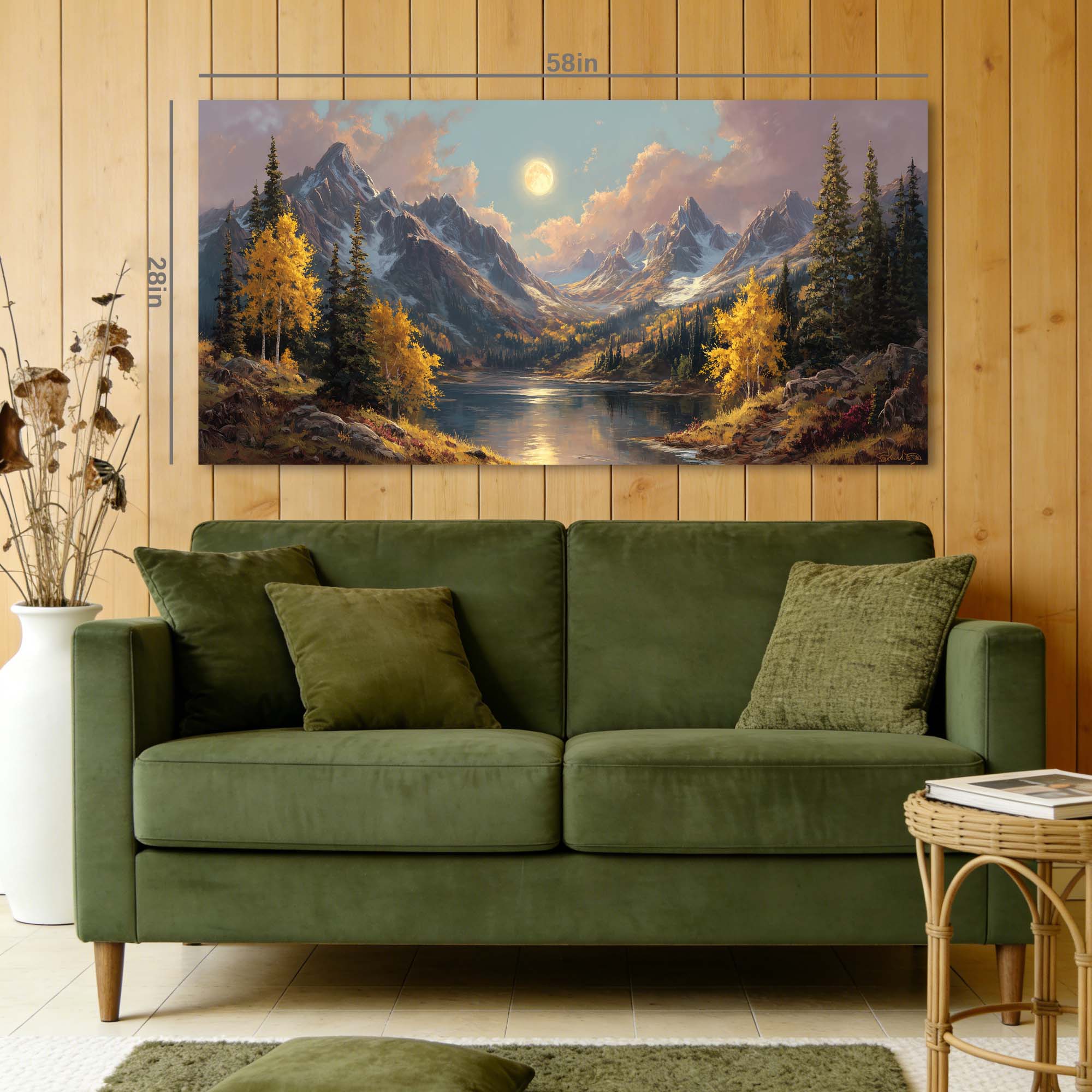 Brown Mysterious Nature Canvas Wall Art for Living Room Prints Artwork Bedroom Office Decor