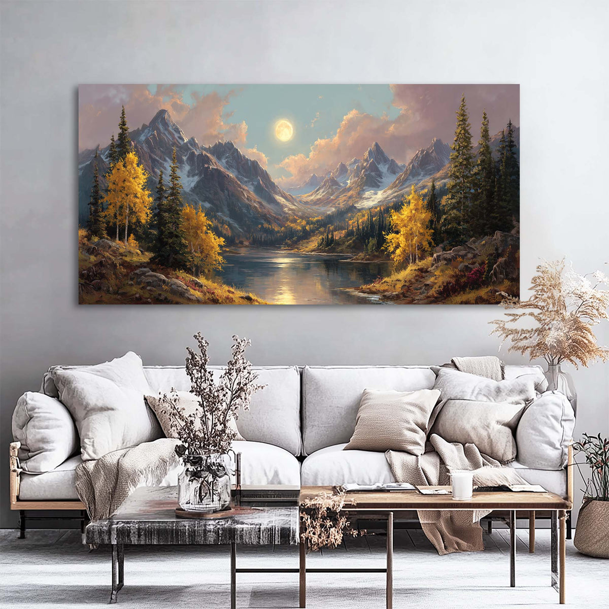 Brown Mysterious Nature Canvas Wall Art for Living Room Prints Artwork Bedroom Office Decor