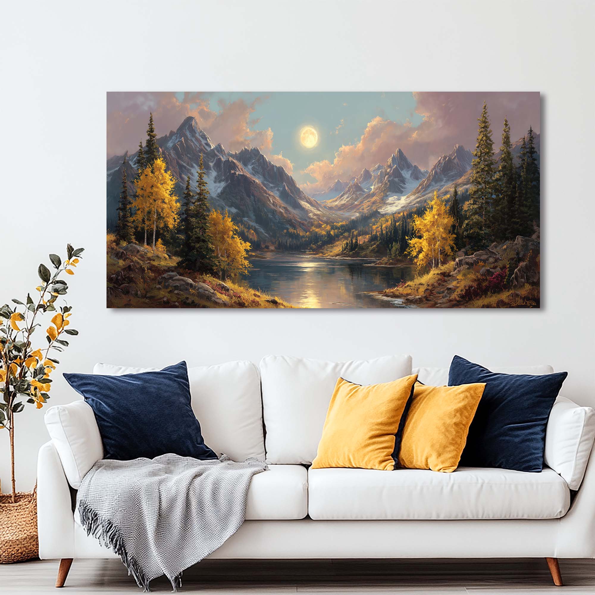 Brown Mysterious Nature Canvas Wall Art for Living Room Prints Artwork Bedroom Office Decor