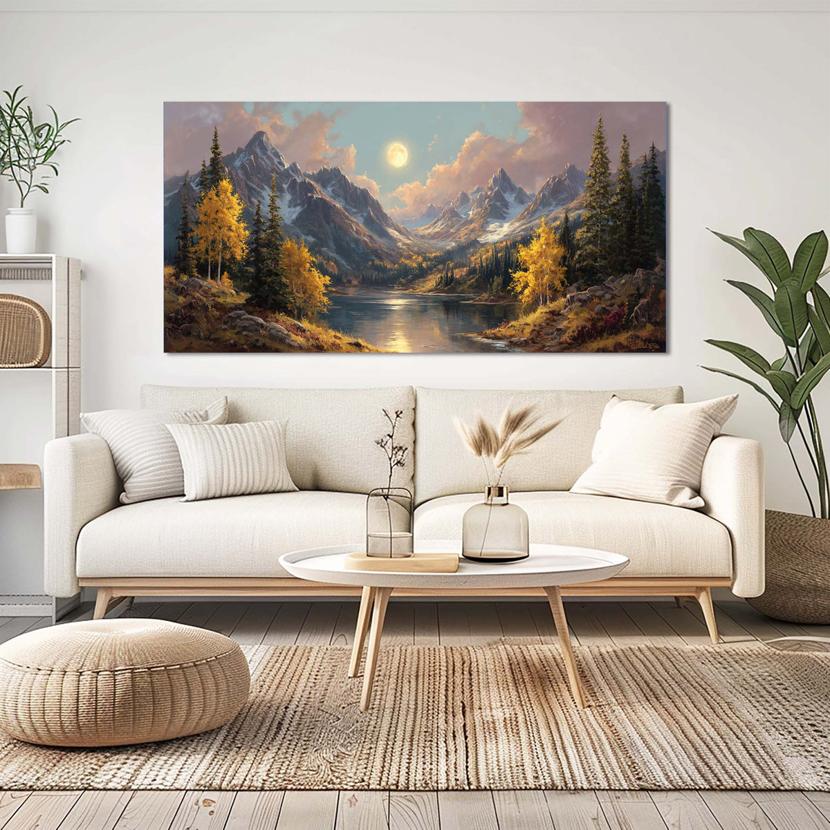Brown Mysterious Nature Canvas Wall Art for Living Room Prints Artwork Bedroom Office Decor