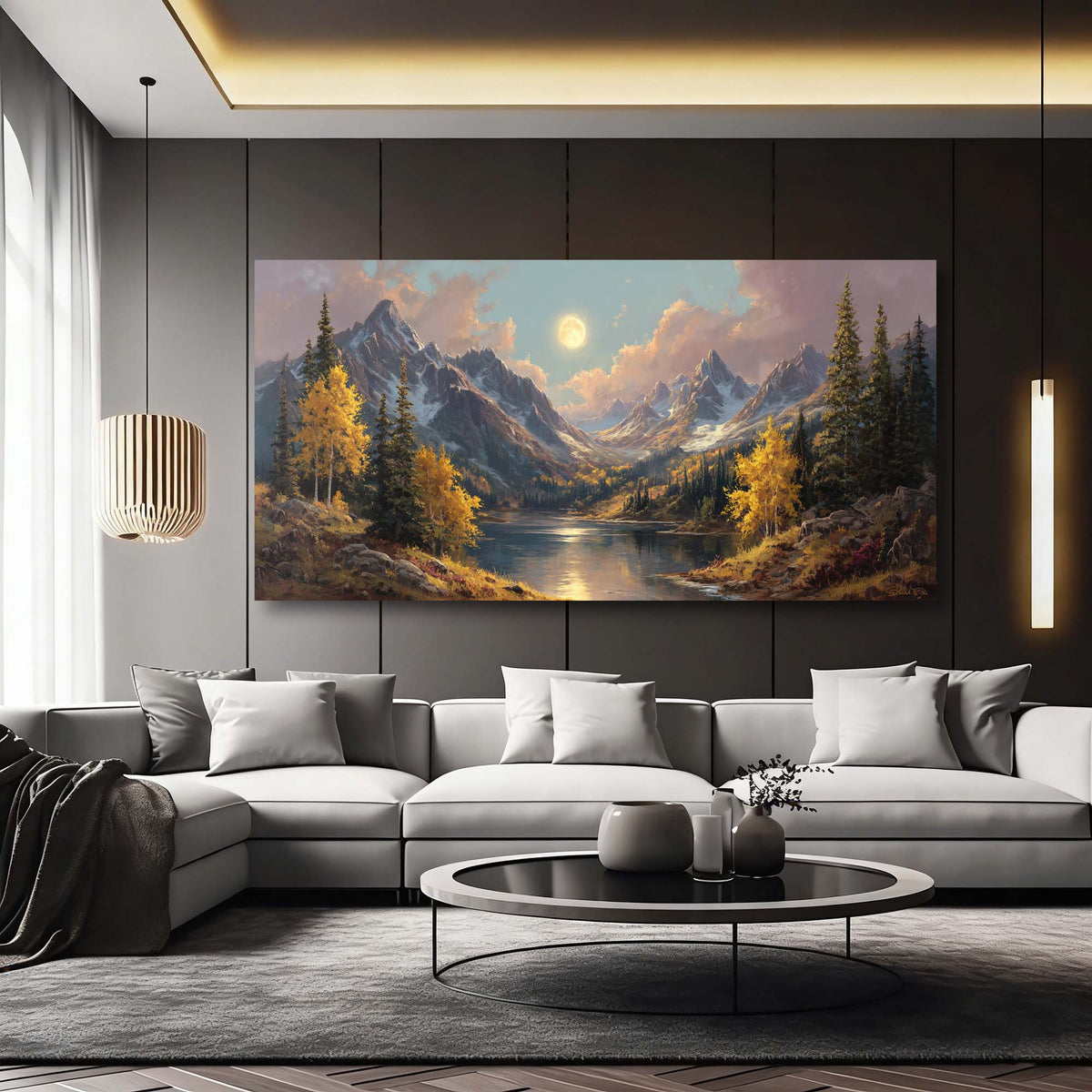 Brown Mysterious Nature Canvas Wall Art for Living Room Prints Artwork Bedroom Office Decor