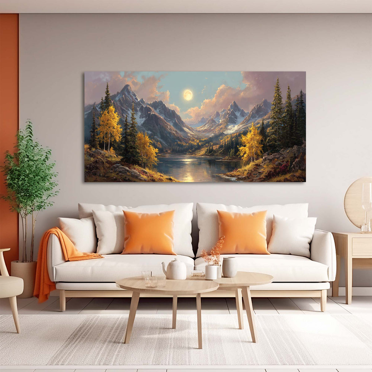 Brown Mysterious Nature Canvas Wall Art for Living Room Prints Artwork Bedroom Office Decor