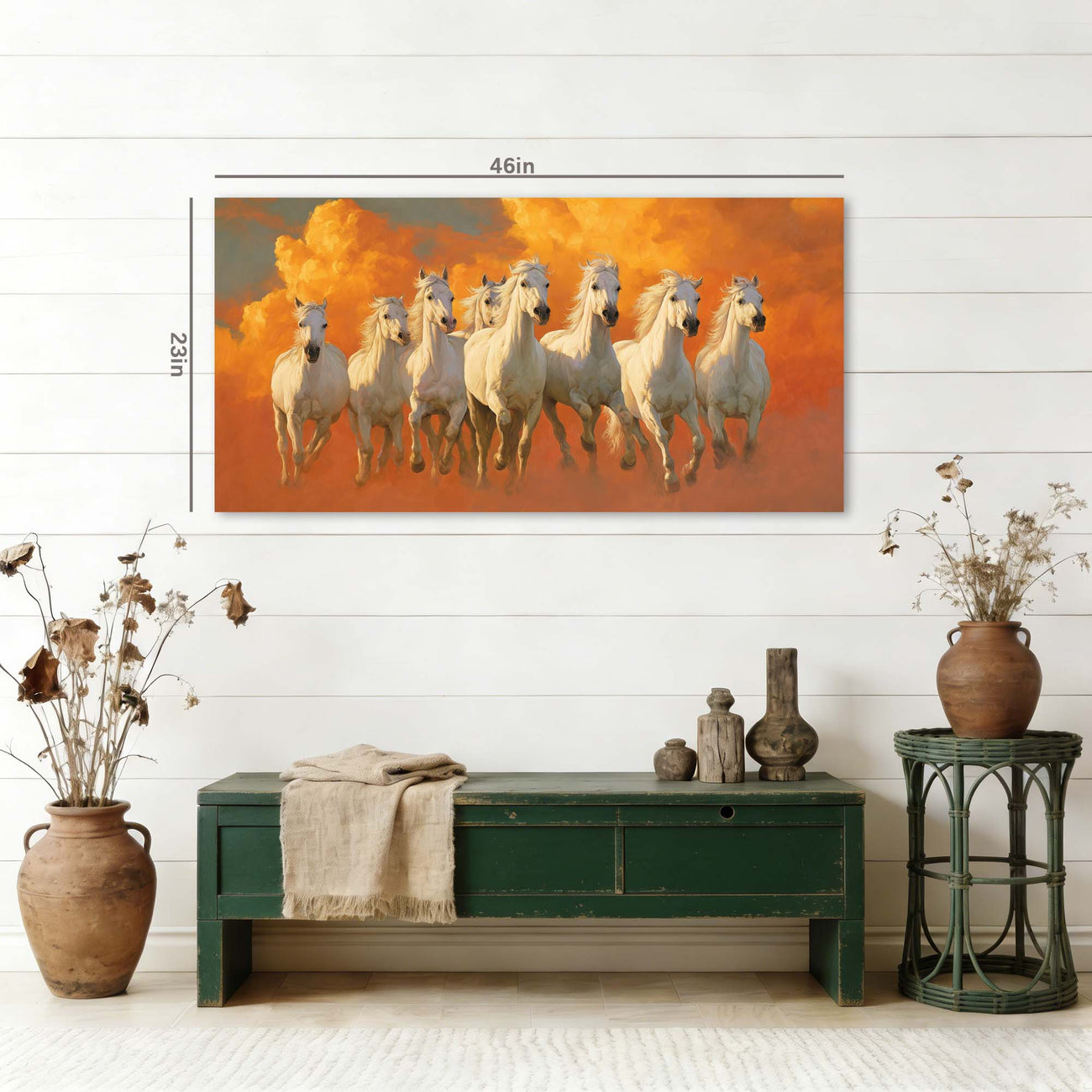 Yellow Mysterious Horror Wall Art Modern Canvas Painting Prints Artwork Office Hallway Bedroom Living Room Decor