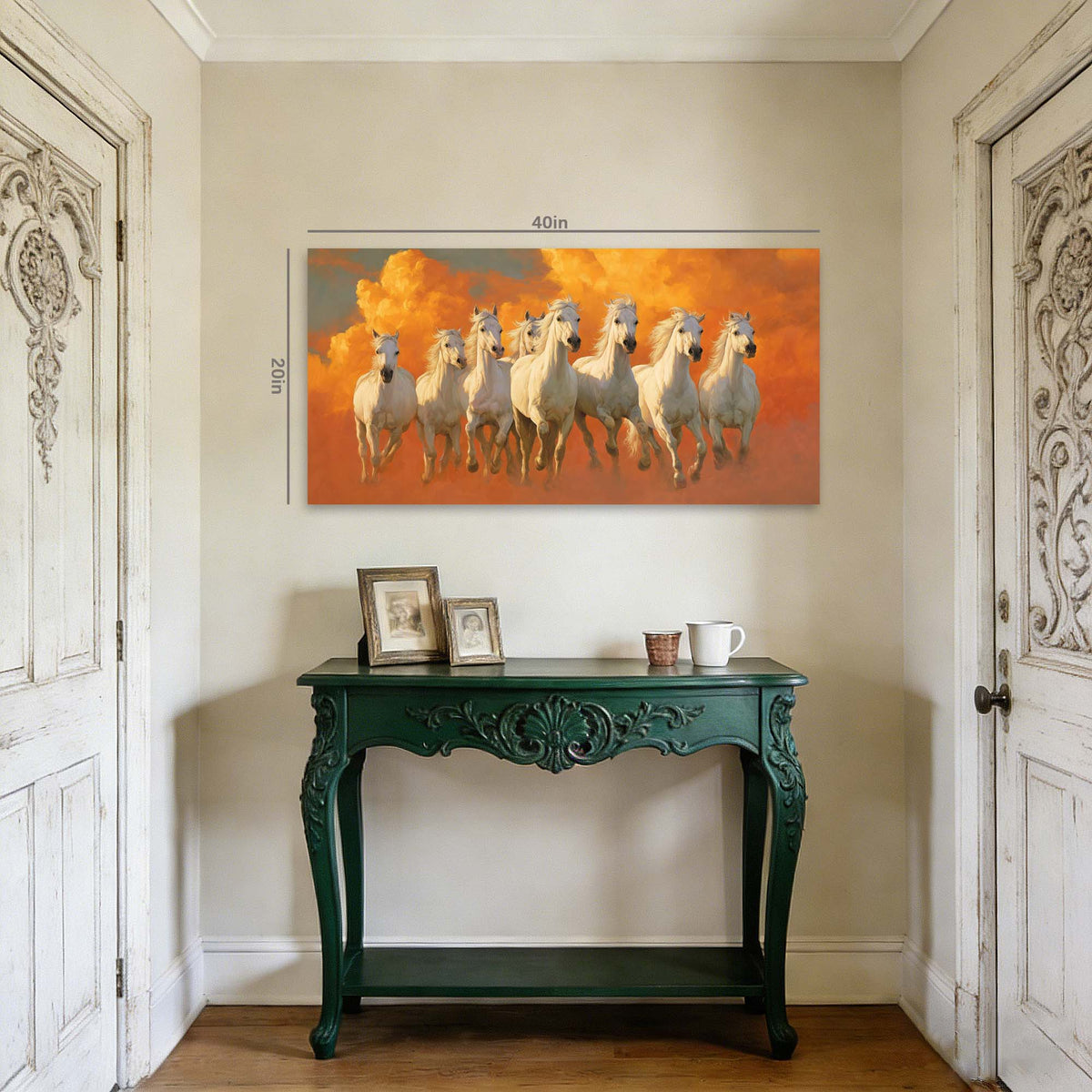 Yellow Mysterious Horror Wall Art Modern Canvas Painting Prints Artwork Office Hallway Bedroom Living Room Decor