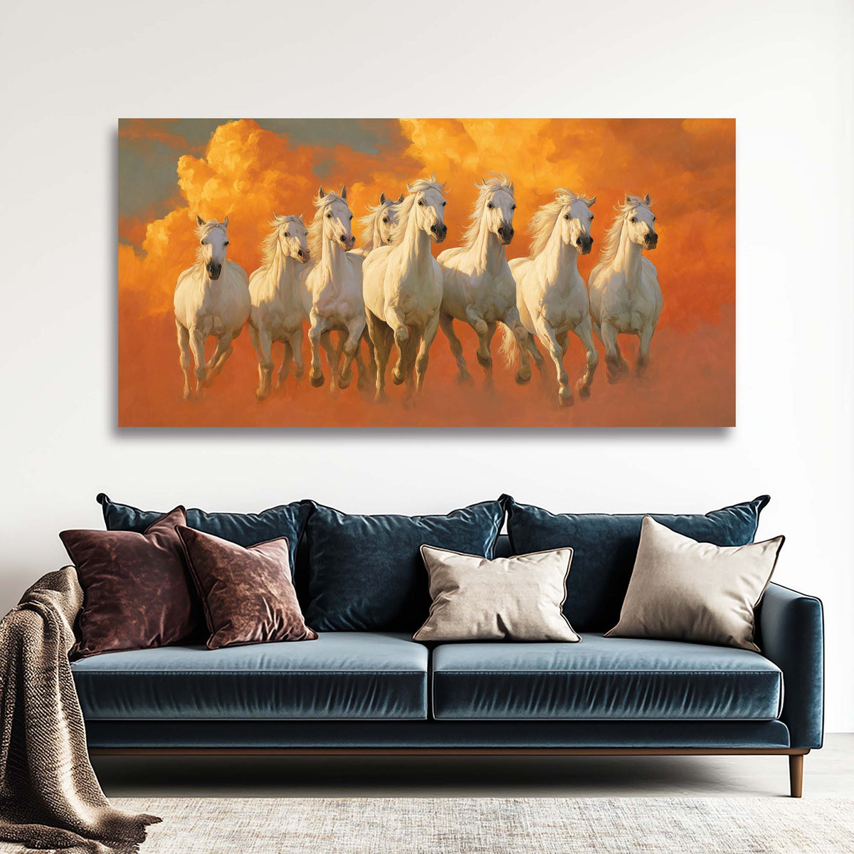 Yellow Mysterious Horror Wall Art Modern Canvas Painting Prints Artwork Office Hallway Bedroom Living Room Decor