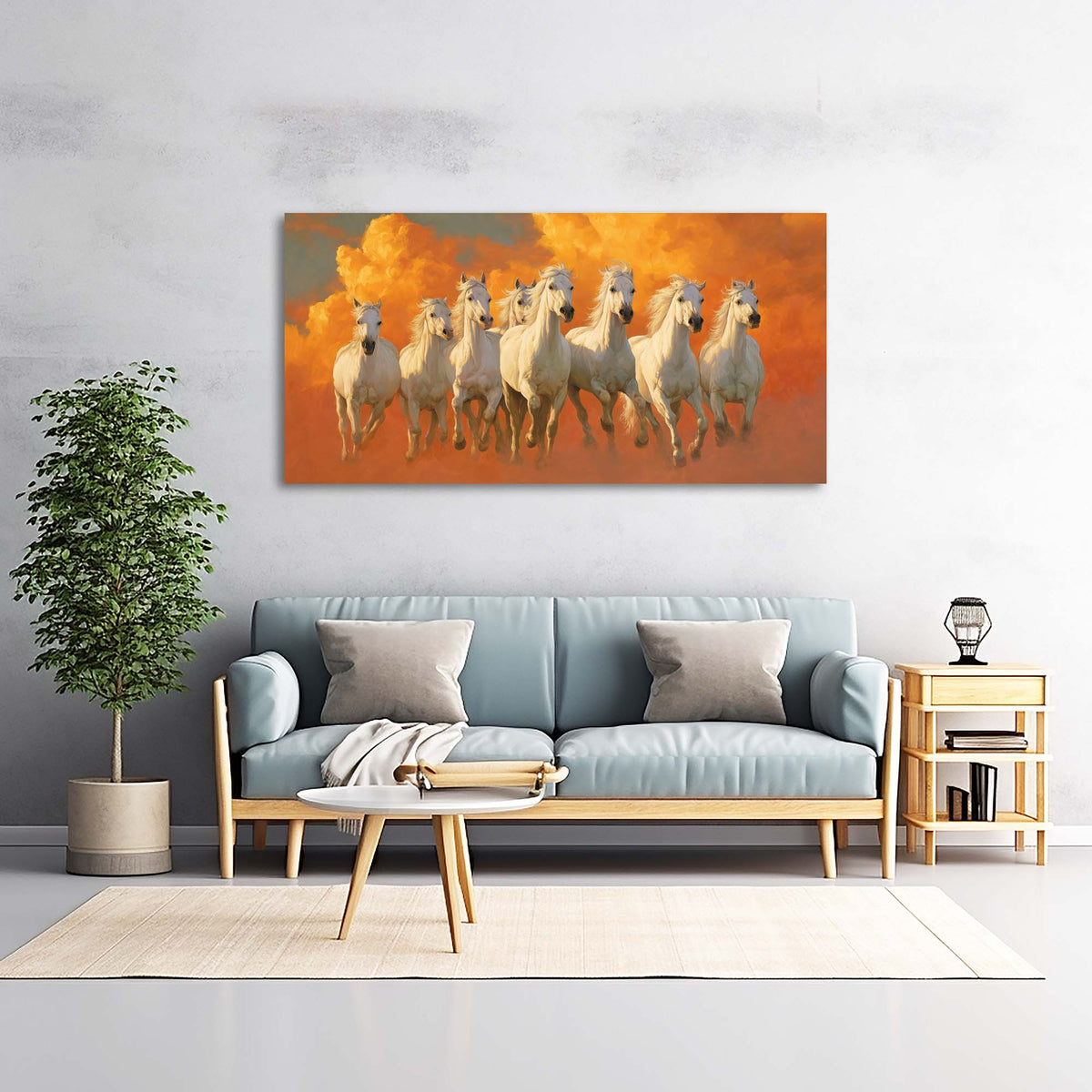 Yellow Mysterious Horror Wall Art Modern Canvas Painting Prints Artwork Office Hallway Bedroom Living Room Decor