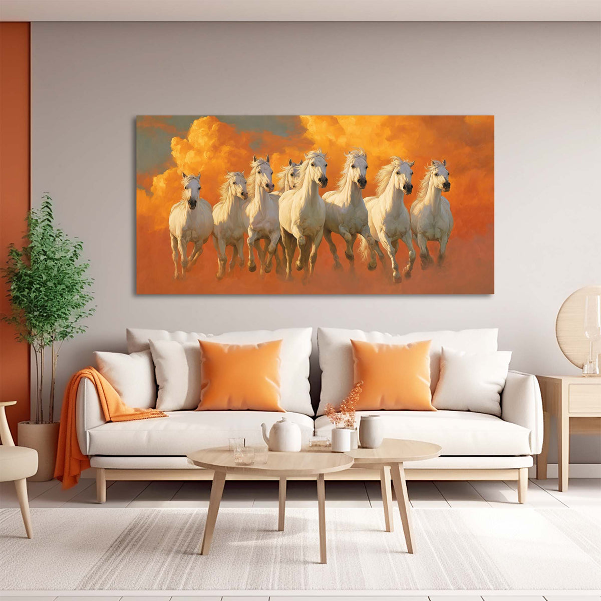 Yellow Mysterious Horror Wall Art Modern Canvas Painting Prints Artwork Office Hallway Bedroom Living Room Decor