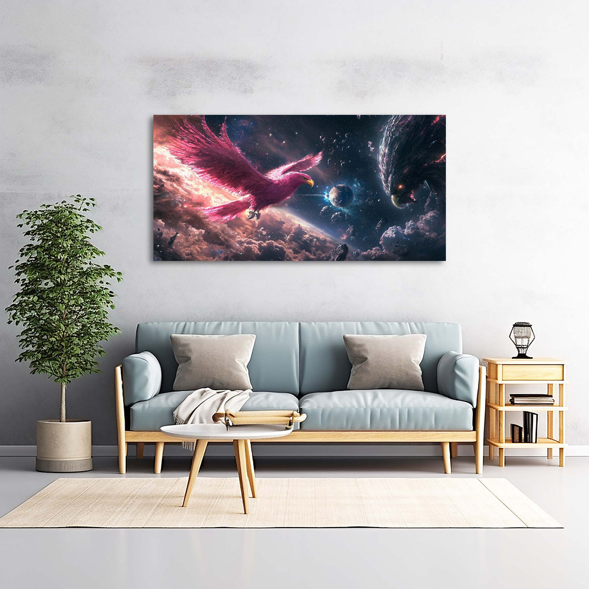 Gold Mysterious Horror Wall Art Modern Canvas Painting Prints Artwork Office Hallway Bedroom Living Room Decor