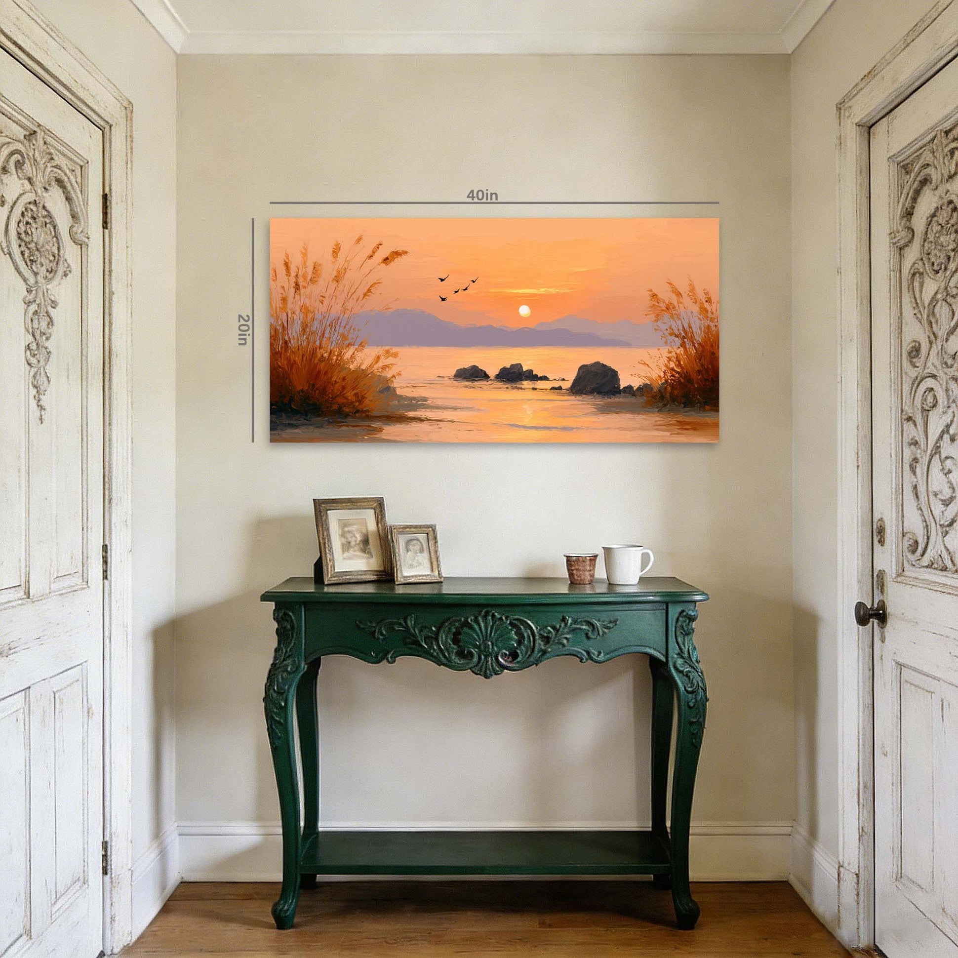 Khaki Mysterious Nature Wall Art Canvas Painting Prints Artwor Office Bedroom Living Room Decor