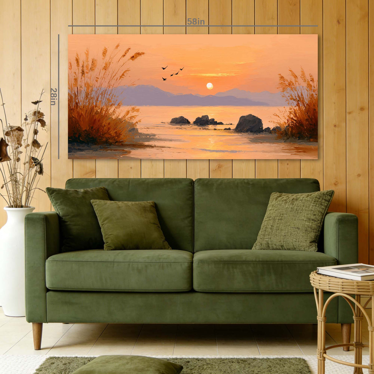 Khaki Mysterious Nature Wall Art Canvas Painting Prints Artwor Office Bedroom Living Room Decor
