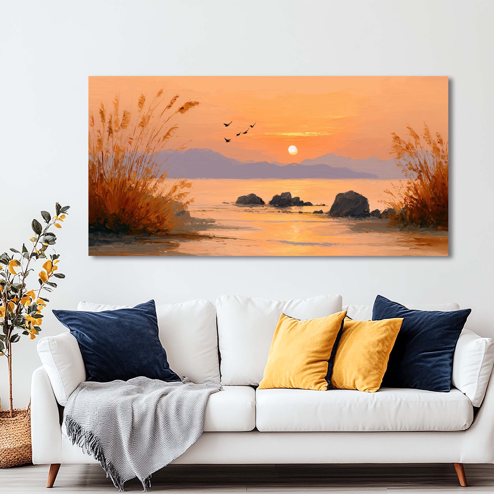 Khaki Mysterious Nature Wall Art Canvas Painting Prints Artwor Office Bedroom Living Room Decor