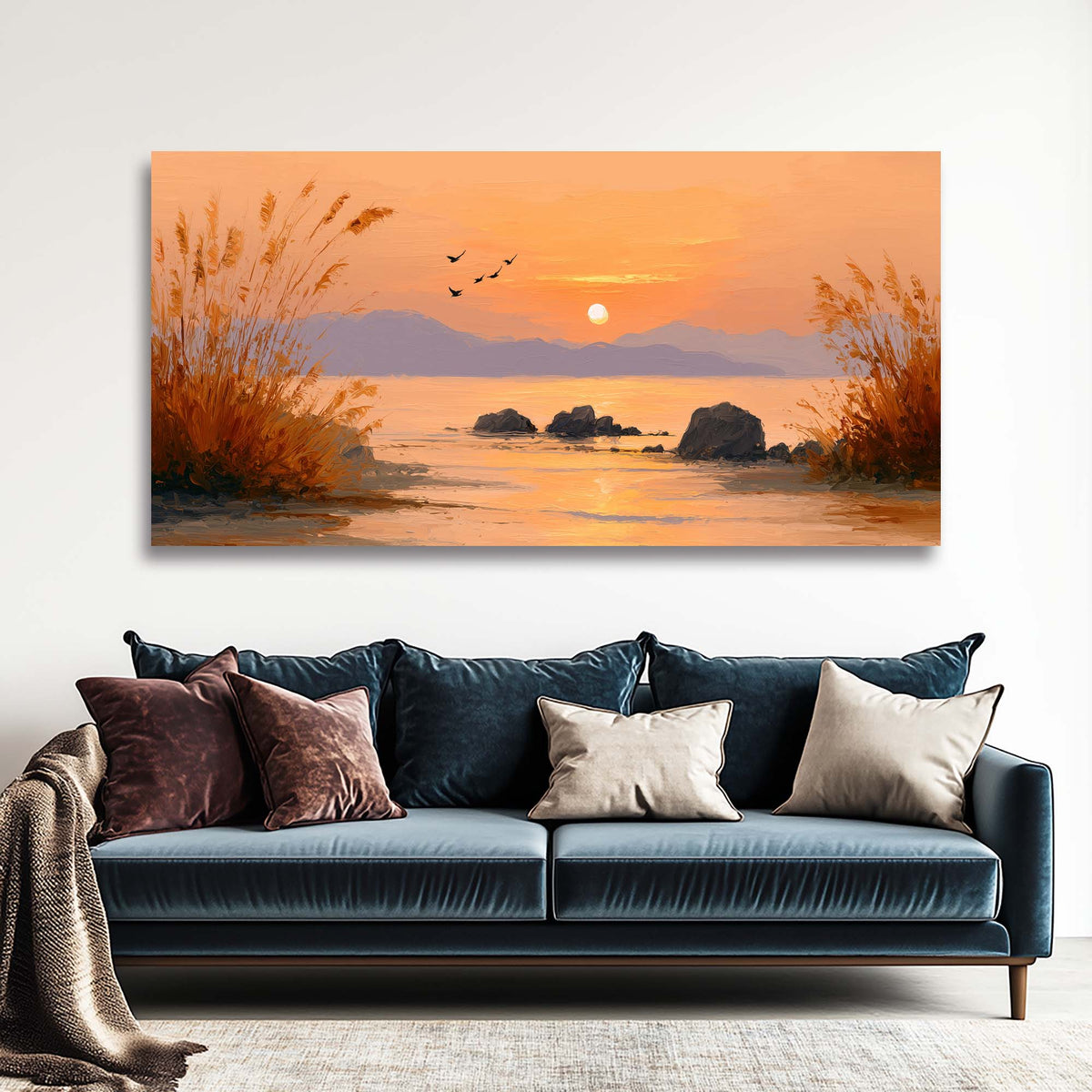 Khaki Mysterious Nature Wall Art Canvas Painting Prints Artwor Office Bedroom Living Room Decor