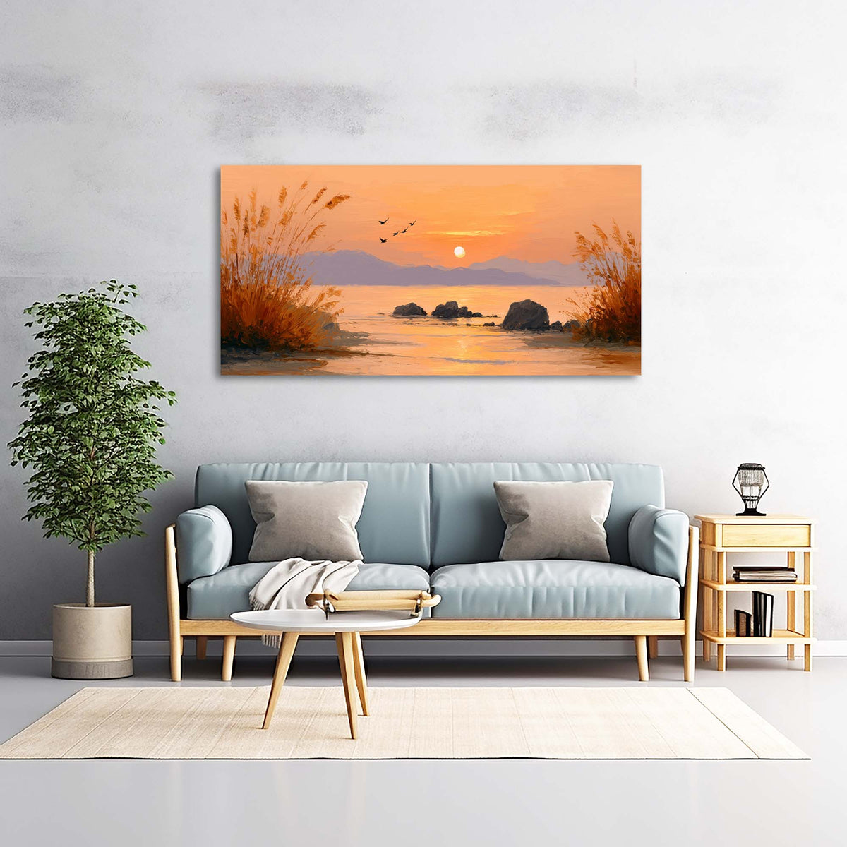 Khaki Mysterious Nature Wall Art Canvas Painting Prints Artwor Office Bedroom Living Room Decor