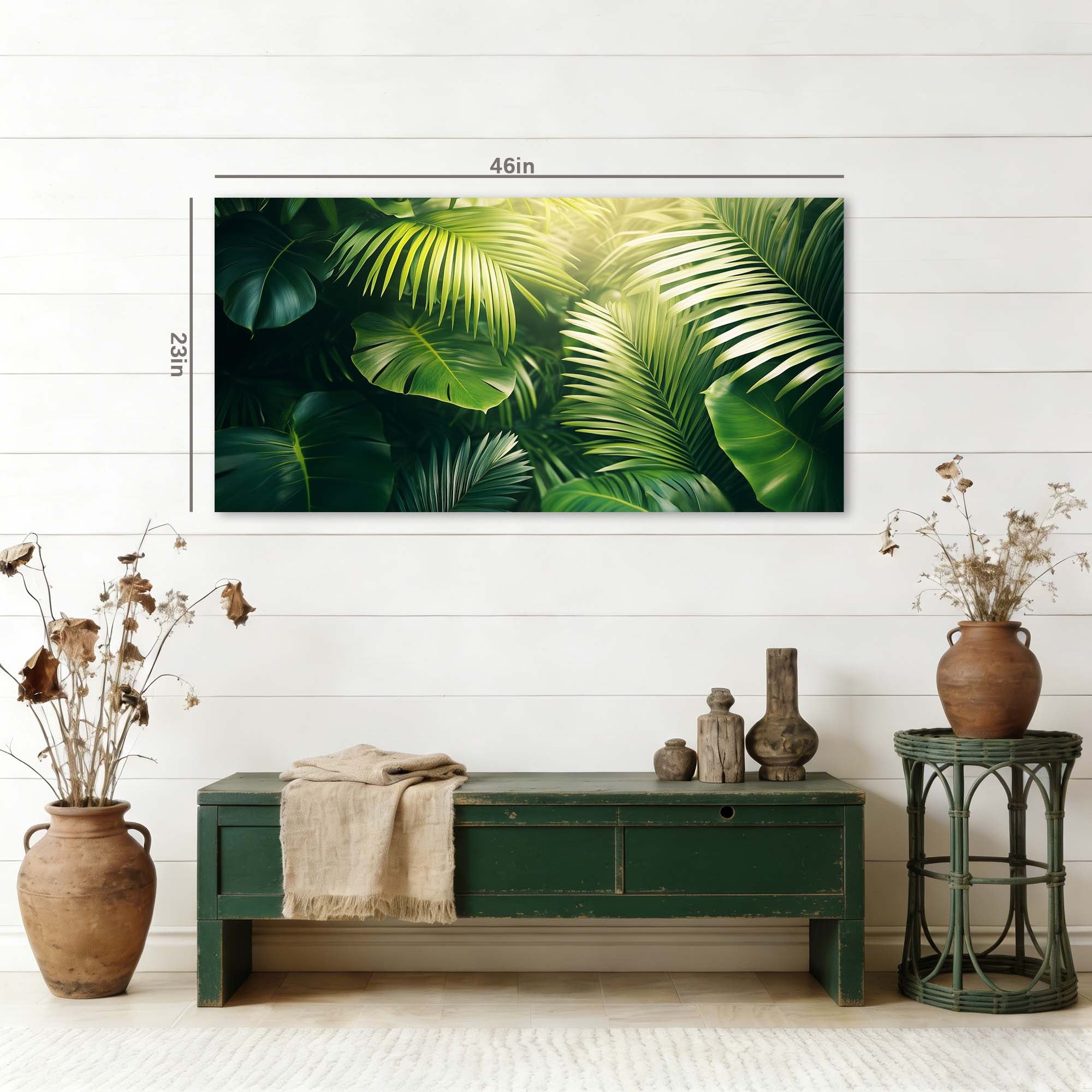 Yellow Tropical Nature Wall Art Art Deco Painting Prints Canvas Artwork Living Room Family Bedroom Office Decor