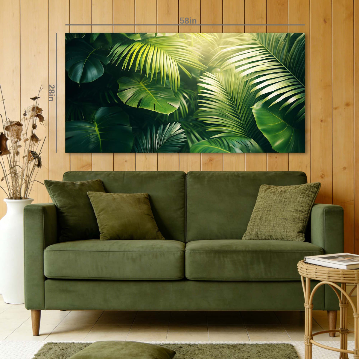 Yellow Tropical Nature Wall Art Art Deco Painting Prints Canvas Artwork Living Room Family Bedroom Office Decor